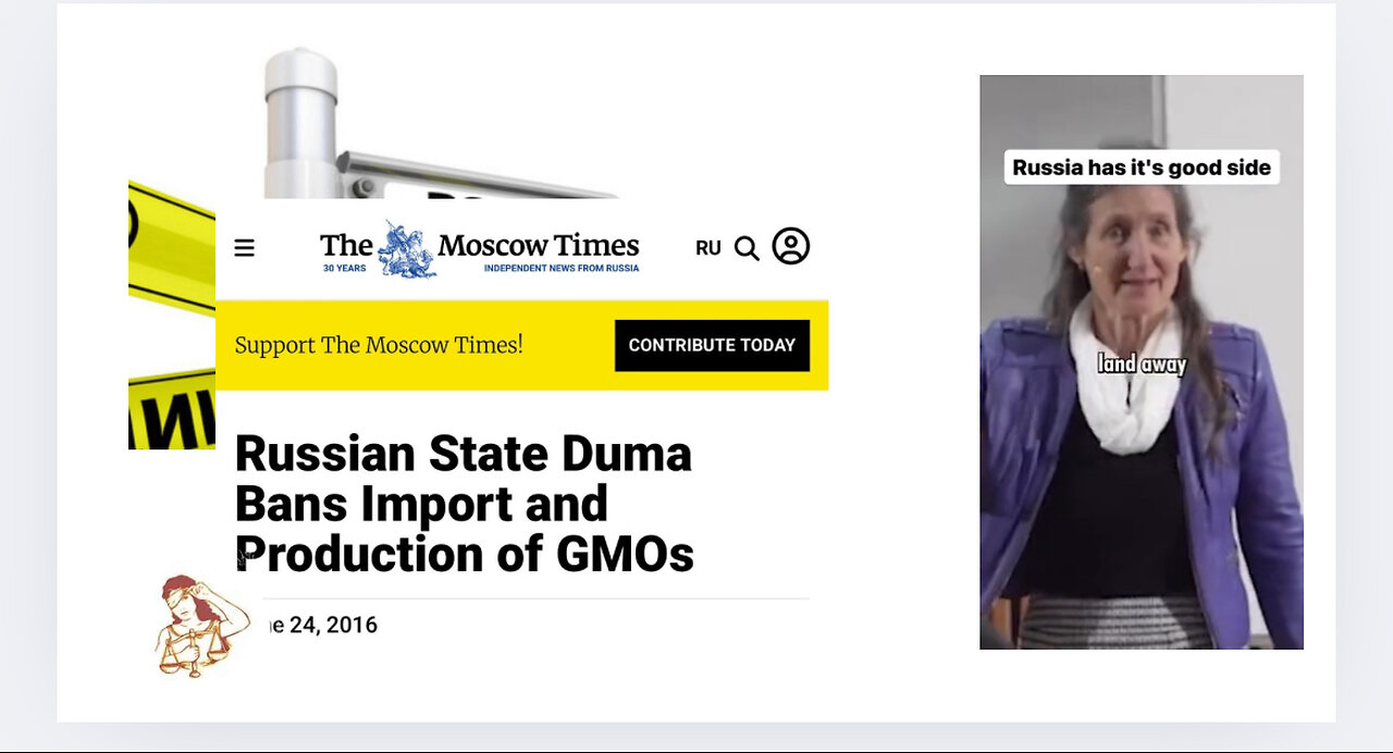 Russia 🇷🇺- A Model of Good Health? Putin’s War Against GMO’s