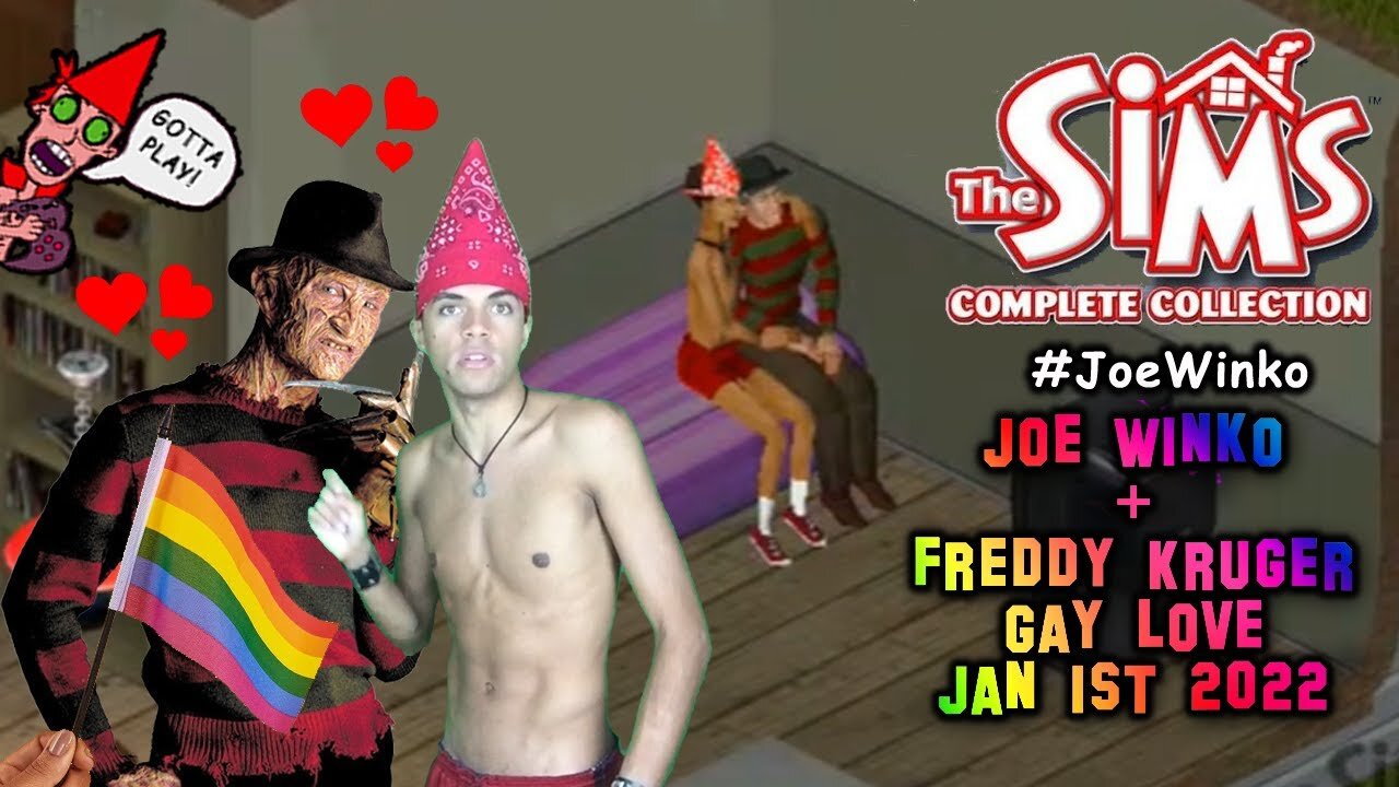 Freddy Kruger & Joe Winkos Gay Love - Sims 1 Gaming Livestream (Jan 1st 2022) - Joe Winko