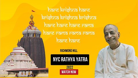 Queens NYC Rath Yatra 2022 | Blissful Kirtan by Sunanda Prabhu & Chandrasekhar Maharaja