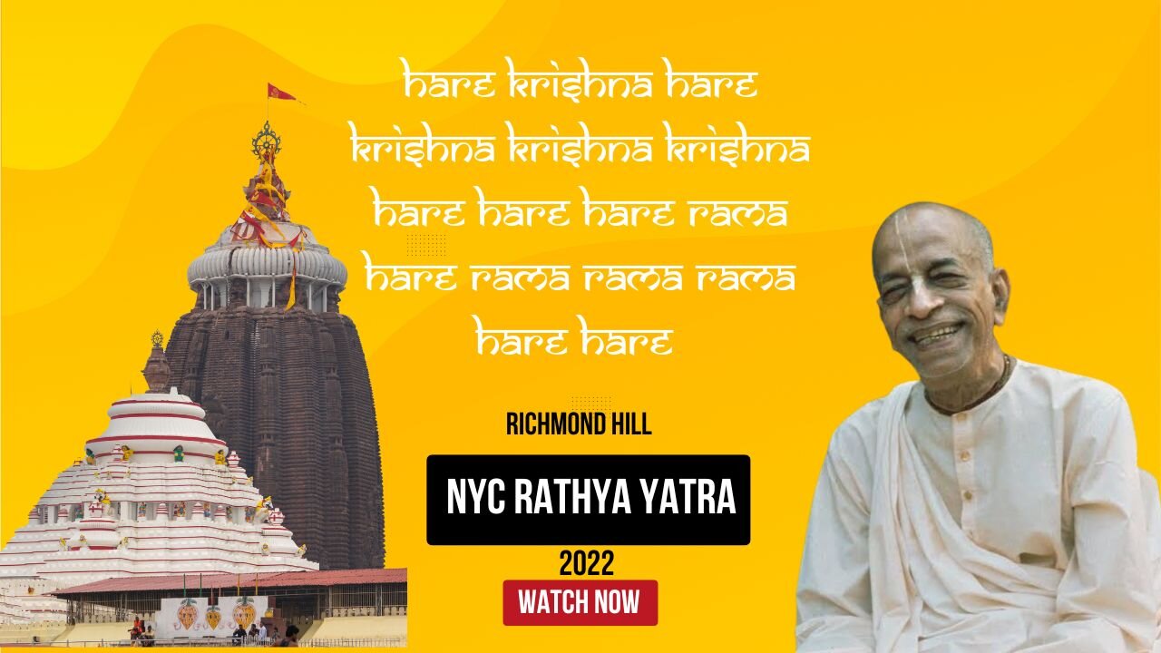 Queens NYC Rath Yatra 2022 | Blissful Kirtan by Sunanda Prabhu & Chandrasekhar Maharaja