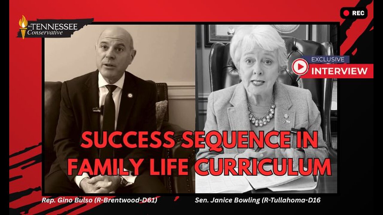 Senator Janice Bowling & Rep Gino Bulso Discuss The Success Sequence Act's Passage In TN Legislature