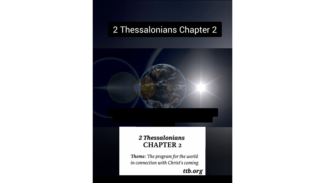 2 Thessalonians Chapter 2 (Bible Study)