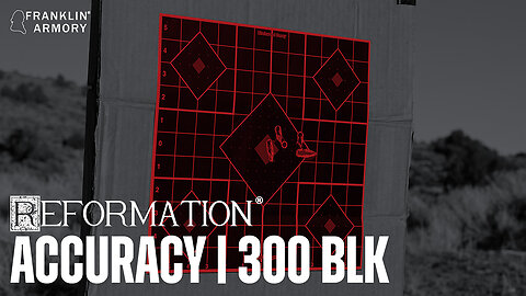 Franklin Armory® Reformation® - Precision Group Accuracy at 50 Yards