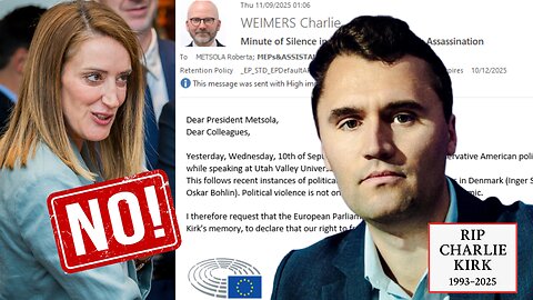 EU LEFTIST SHUTS DOWN Charlie Weimers Tribute | Silence Rejected for Charlie Kirk