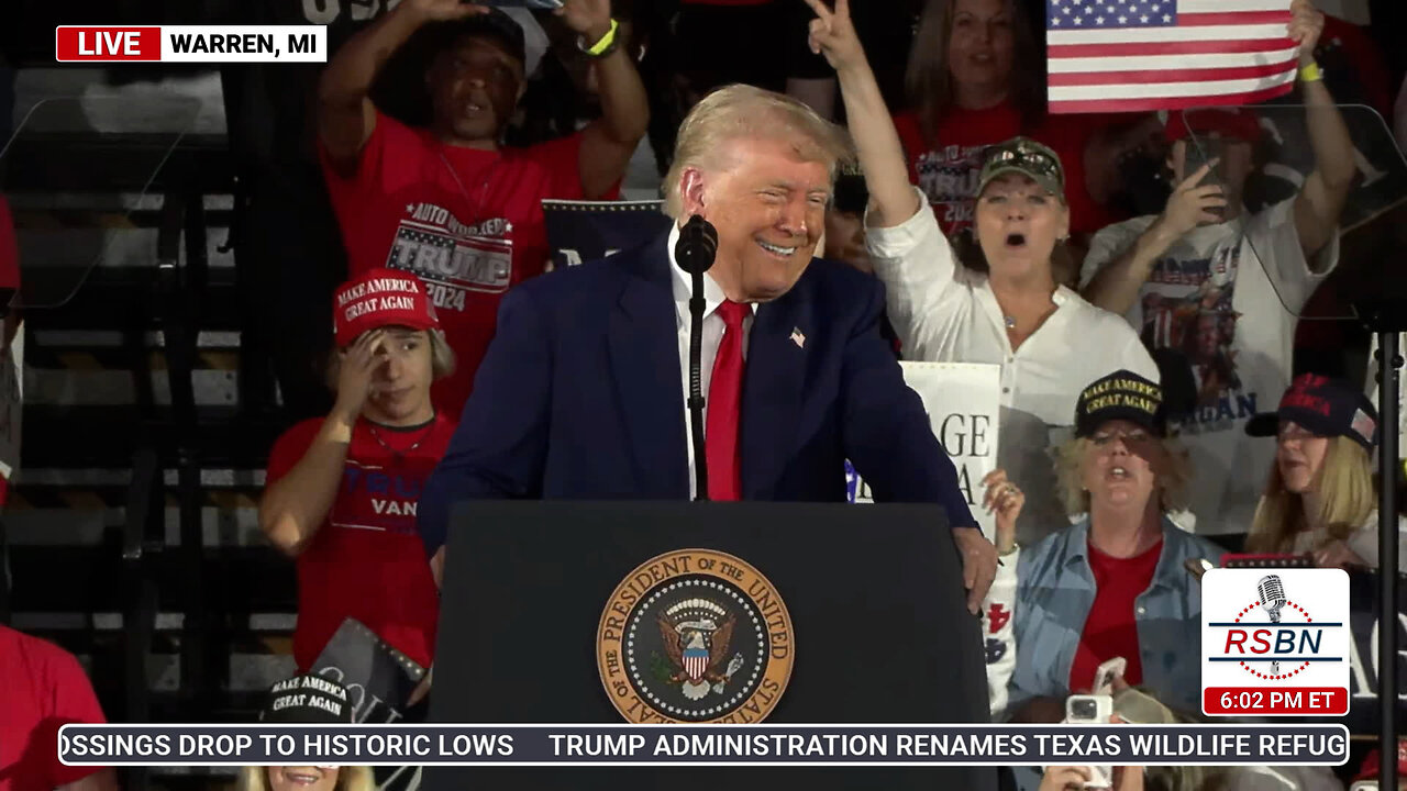 FULL SPEECH: President Trump Holds a Rally Celebrating his First 100 Days in Warren, MI - 4/29/25