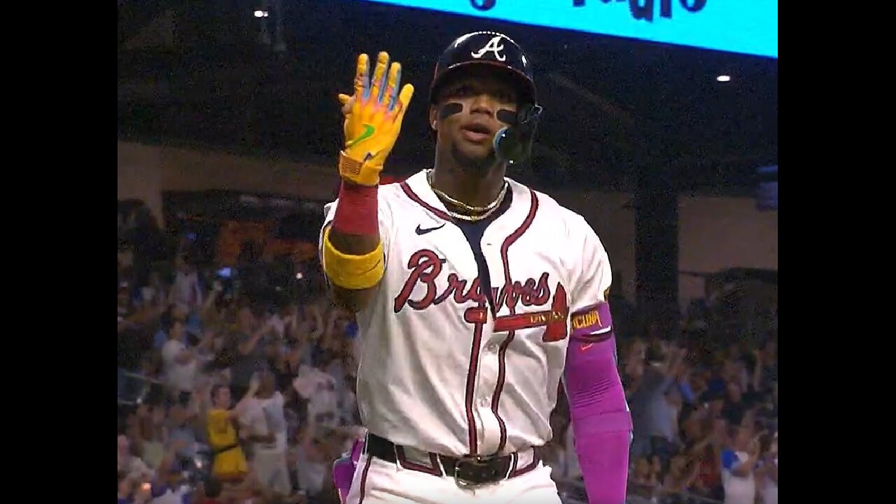 Ronald Acuña tronó jonrón 20 de la temporada