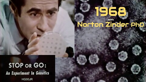 1968 Norton Zinder "Stop or Go Genetics Experiment" F2 NSF Rockefeller Joshua Lederberg bacterium