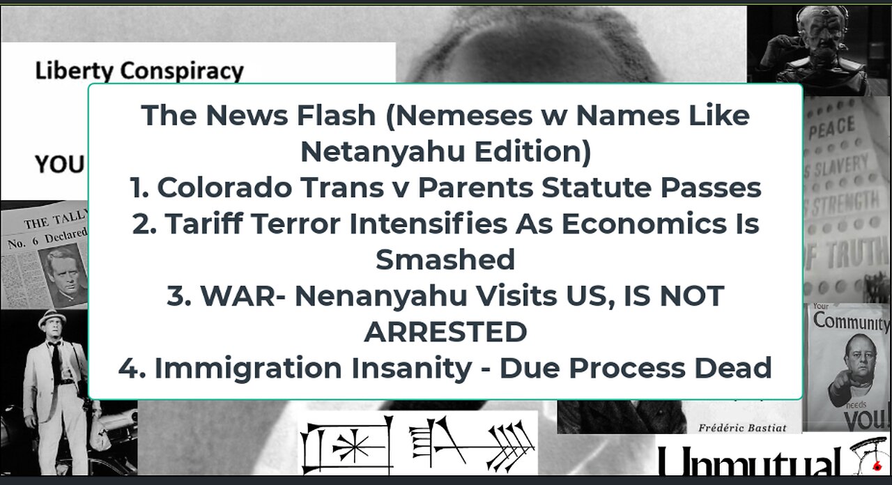 Liberty Conspiracy LIVE 4-7-25 Tariff Terror, Netanyahu Visit, Deportations