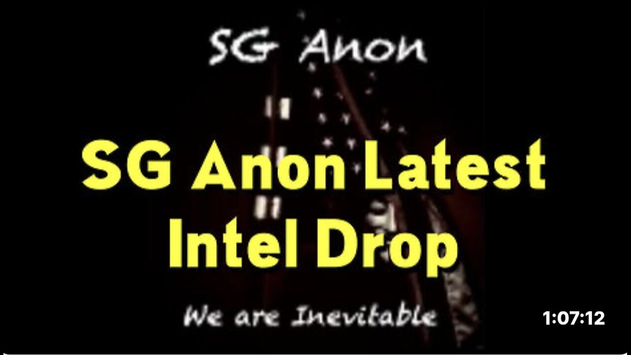 SG Anon: BOMBS AWAY 11/23/25 - These Next Few Days Are Critical!