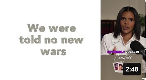 We were told no new wars