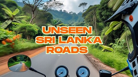 Lovely Bike Ride on Sri Lankan Roads 🏍️🇱🇰 | Tropical Adventure & Scenic Views