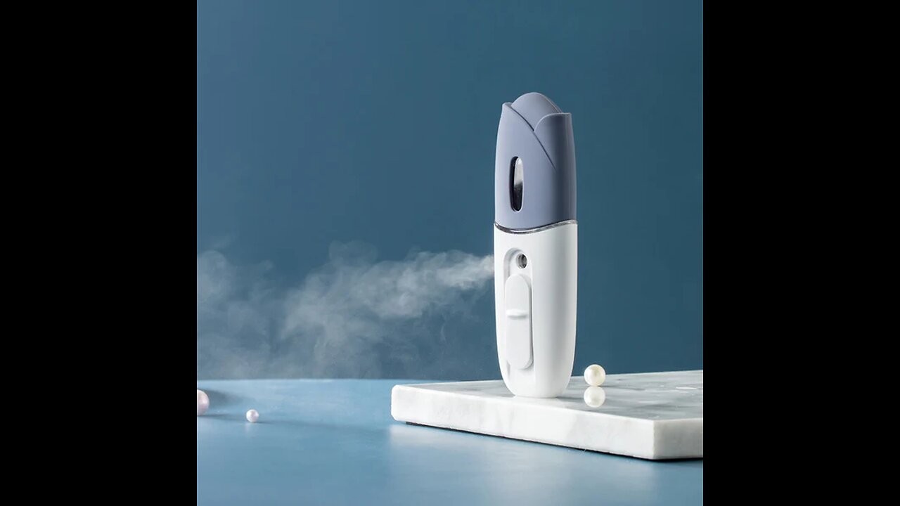 Portable Hand-held Mist Humidifier, with Fine Mist, USB Rechargeable and Clear Design, for Travel