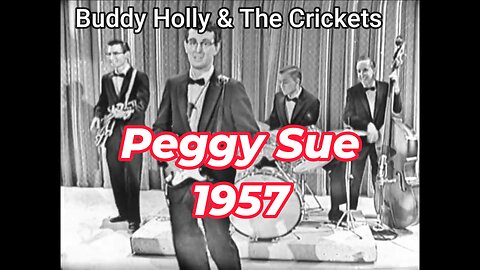 Buddy Holly Rocks Ed Sullivan "Peggy Sue" Live (1957)