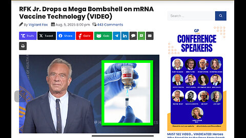 RFK Jr. Drops a Mega Bombshell on mRNA Vaccine Technology (VIDEO)