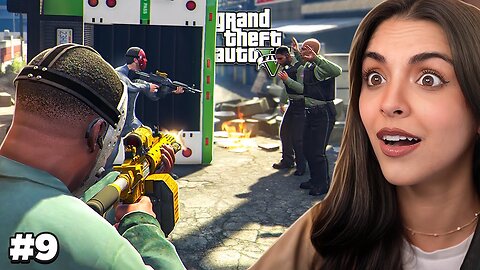 Explosions, Mayhem, and Money | GTA V First Playthrough (Pt.9) By Krissy Plays