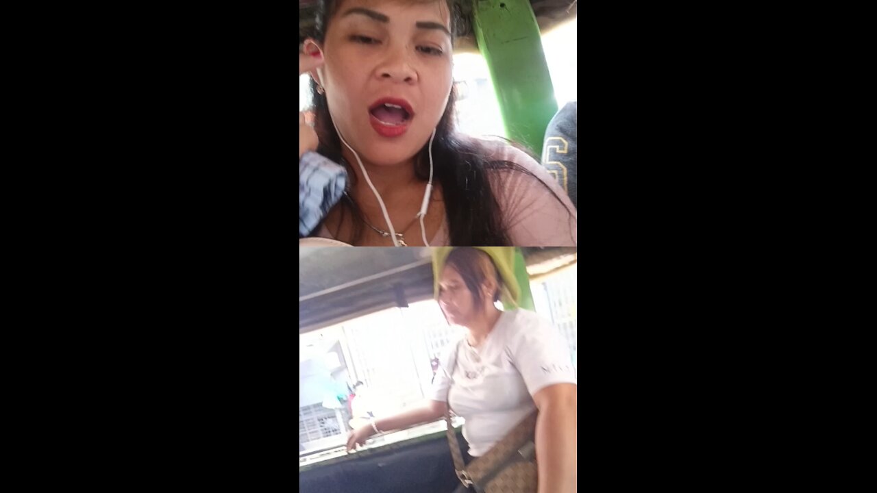 On the way to the mall.