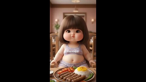 🍦 Animated Girl Can’t Stop Eating! 😂 | Adorable Food Moments