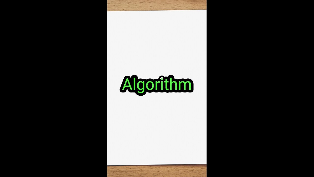 What is Algorithm in hindi