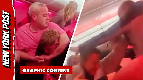 'Racist' passengers explode in wild mid-flight brawl before getting banned from airline