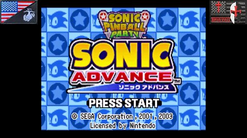 Combo Pack: Sonic Advance + Sonic PInball Party (GBA - Attract Mode) [NA Only]