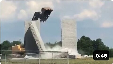 "Remaining Guidestones Being Dismantled"