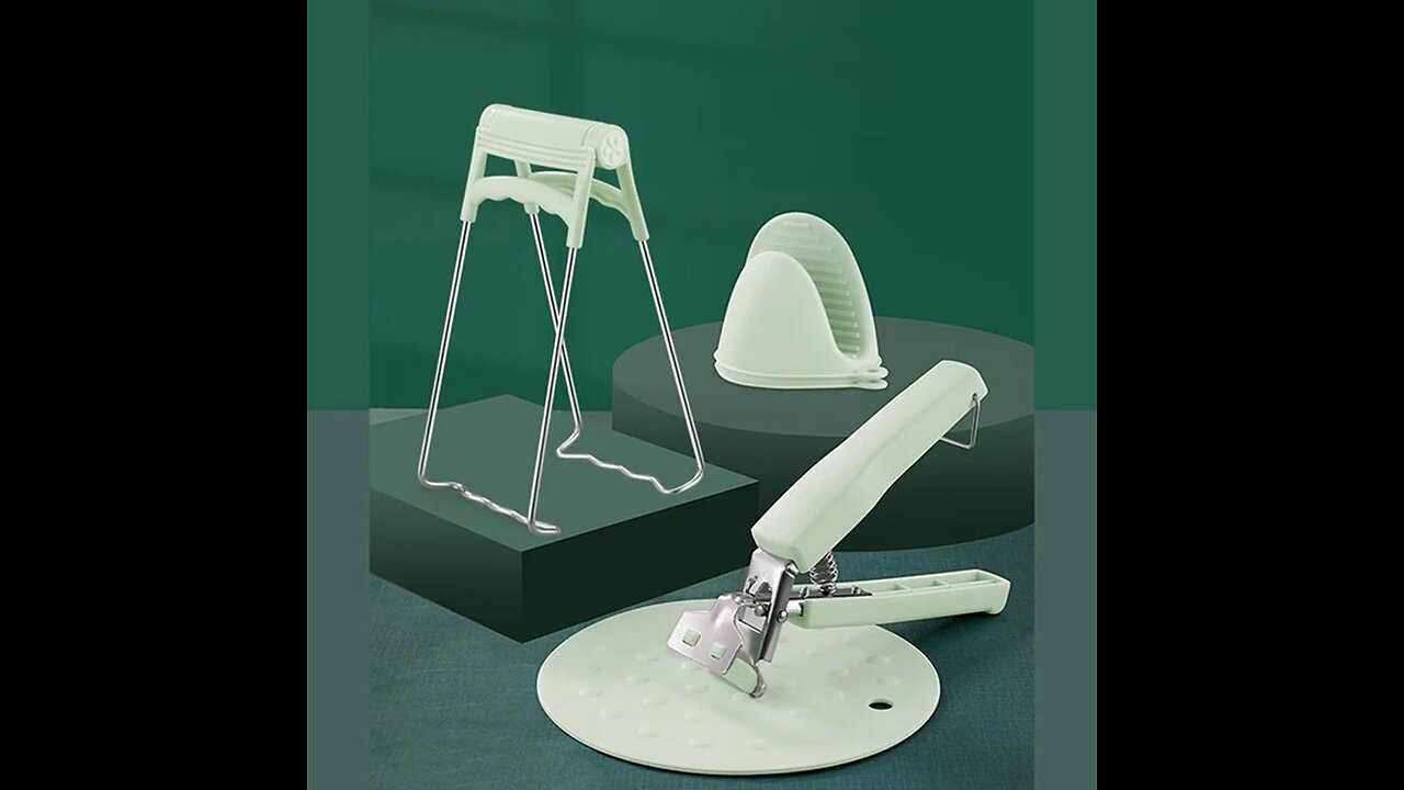 Multi-function Anti-Hot Bowl Clip & Plate Clamp Set, for Moving hot Plate or Bowl