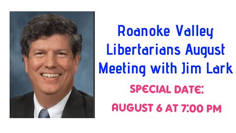 RVL August meeting with Dr. Jim Lark