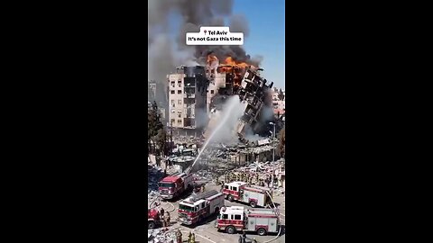 Some of the devastation in Tel Aviv.