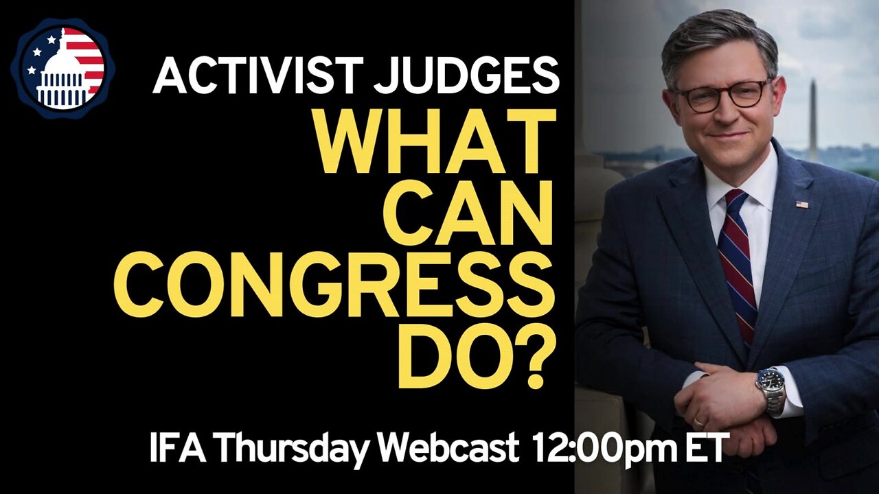 Activist Judges: What Can Congress Do?