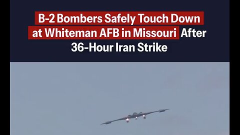 B2 Bombers Safely Touchdown-God Bless the United States Military