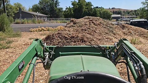 Graham Family Farm NW: Moving Uribe's Wood Chips - July 17 2025