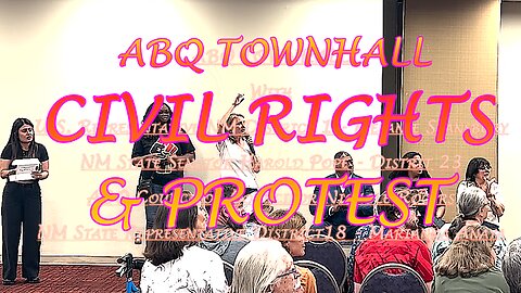 TOWNHALL ABQ - JUNEteenth with Congress Persons - Civil Rights/Protest Press Coverage