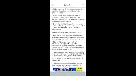 He will thoroughly purge his floor