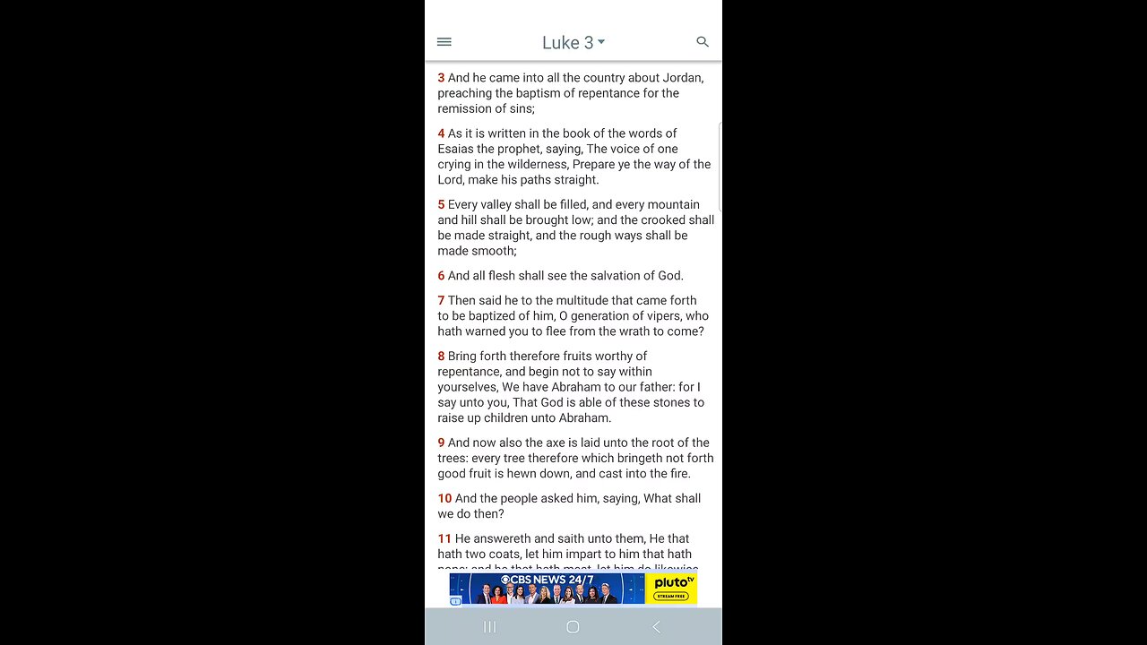 He will thoroughly purge his floor