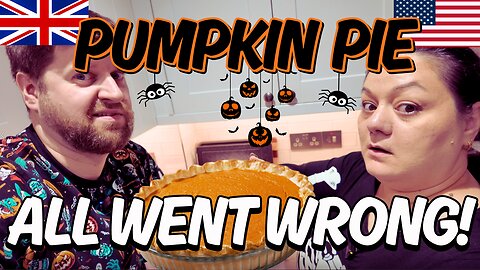BRITS cook and try PUMPKIN PIE for the FIRST TIME! WHERE did we go WRONG?! 🇺🇸