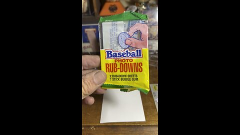 1985 #Topps Baseball rub down #baseballcards #junkwax #packopening pt. 2