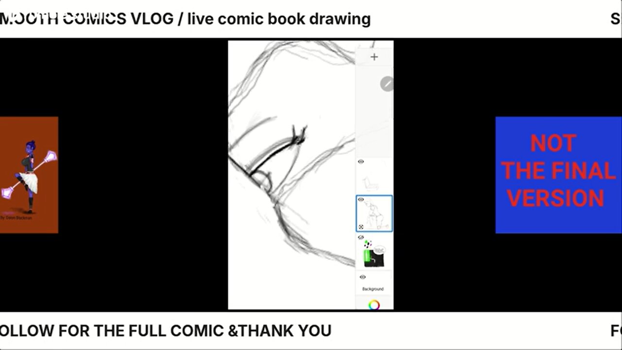 LIVE COMIC BOOK DRAWING 14