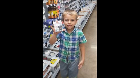 Almost an hour in the tackle aisle