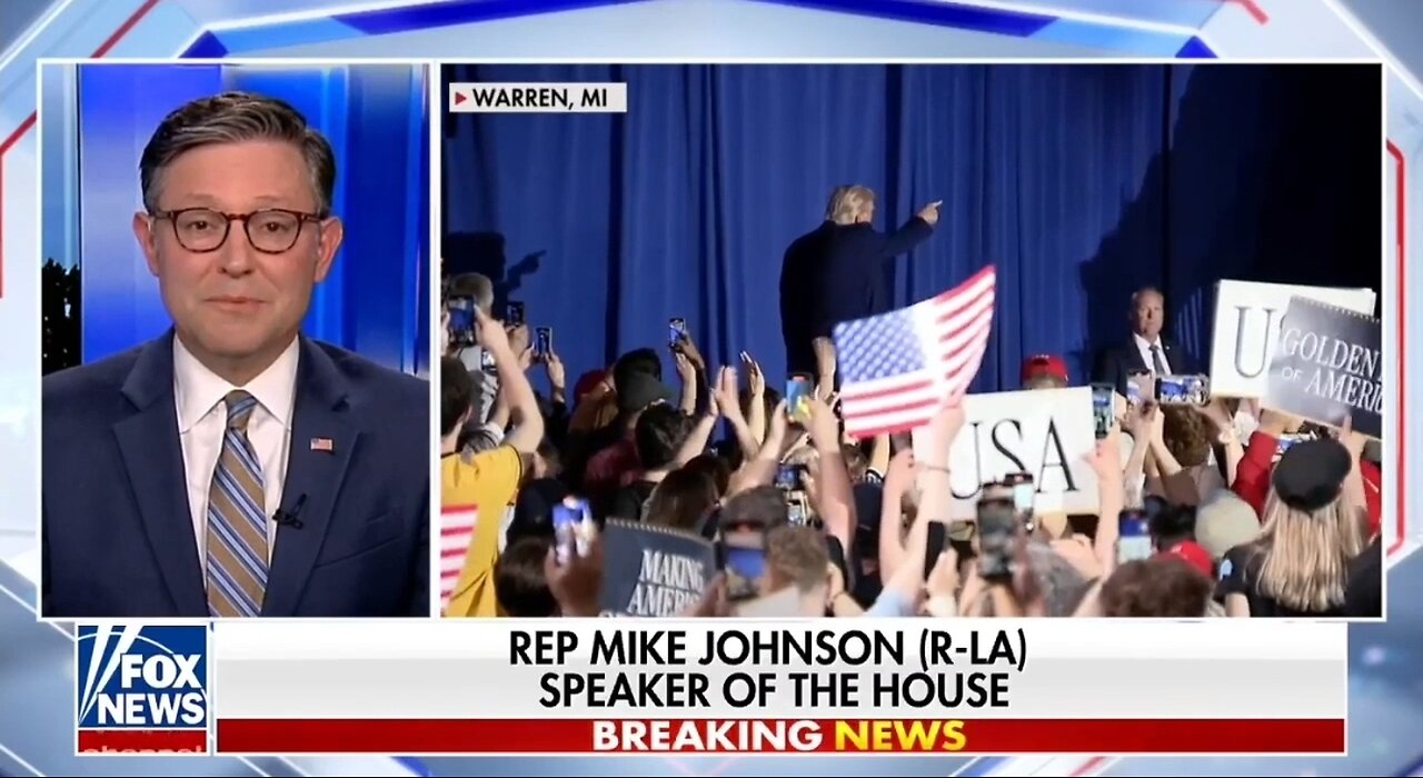 Speaker Johnson: Negative Media Coverage Isn't Affecting Trump's Performance