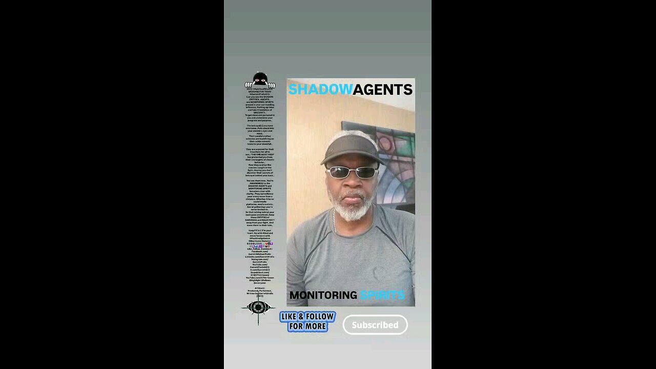 ▪︎SHADOW AGENTS MONITORING SPIRITS▪︎