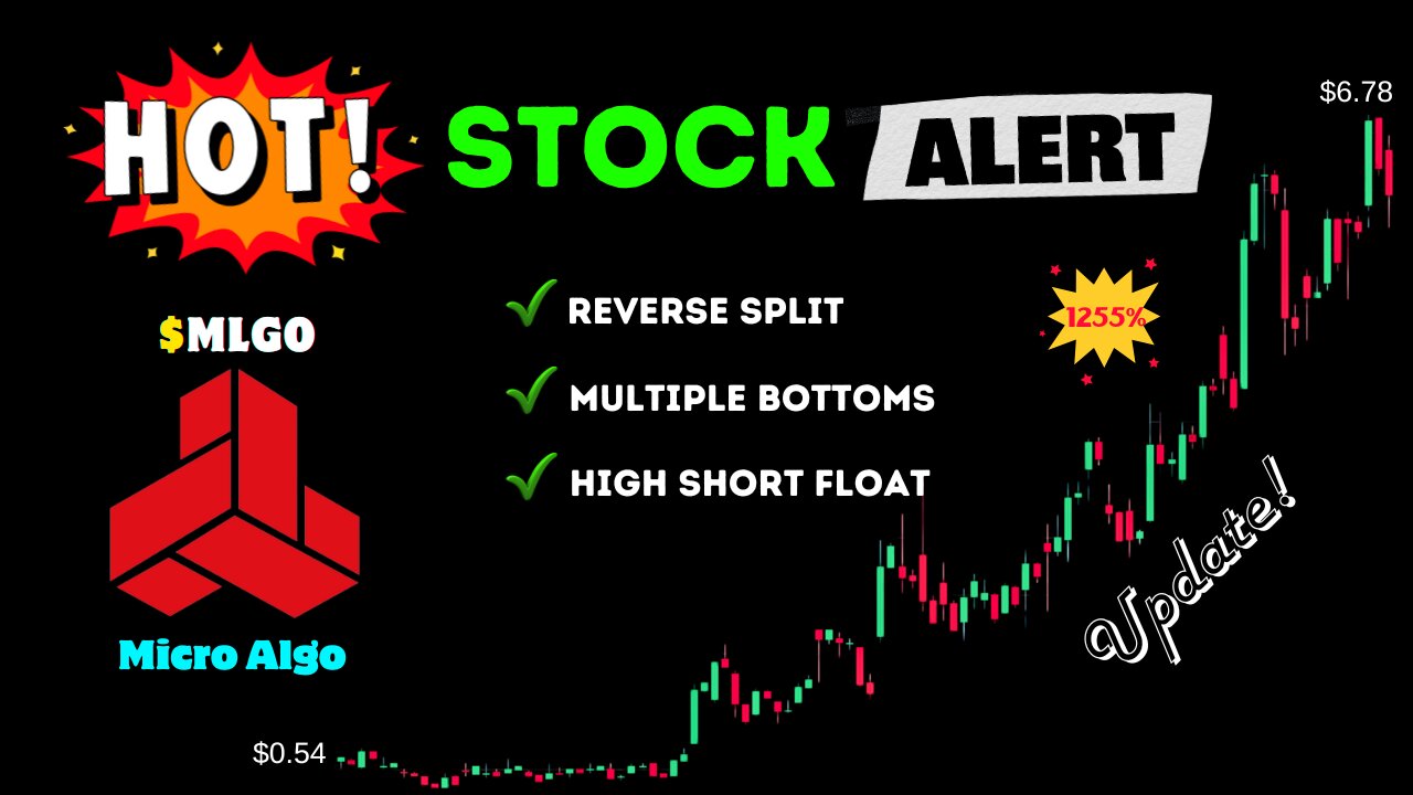$MLGO Micro Algo Stock Reverse Split Short Squeeze Update