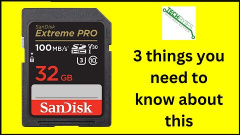3 things you need to know about the SanDisk 32GB Extreme PRO SDHC UHS-I Memory Card
