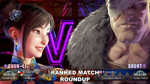 Kuya Kalbo SF6 Ranked Match Roundup. Chun Li Master Rank [Hori Fight Stick]