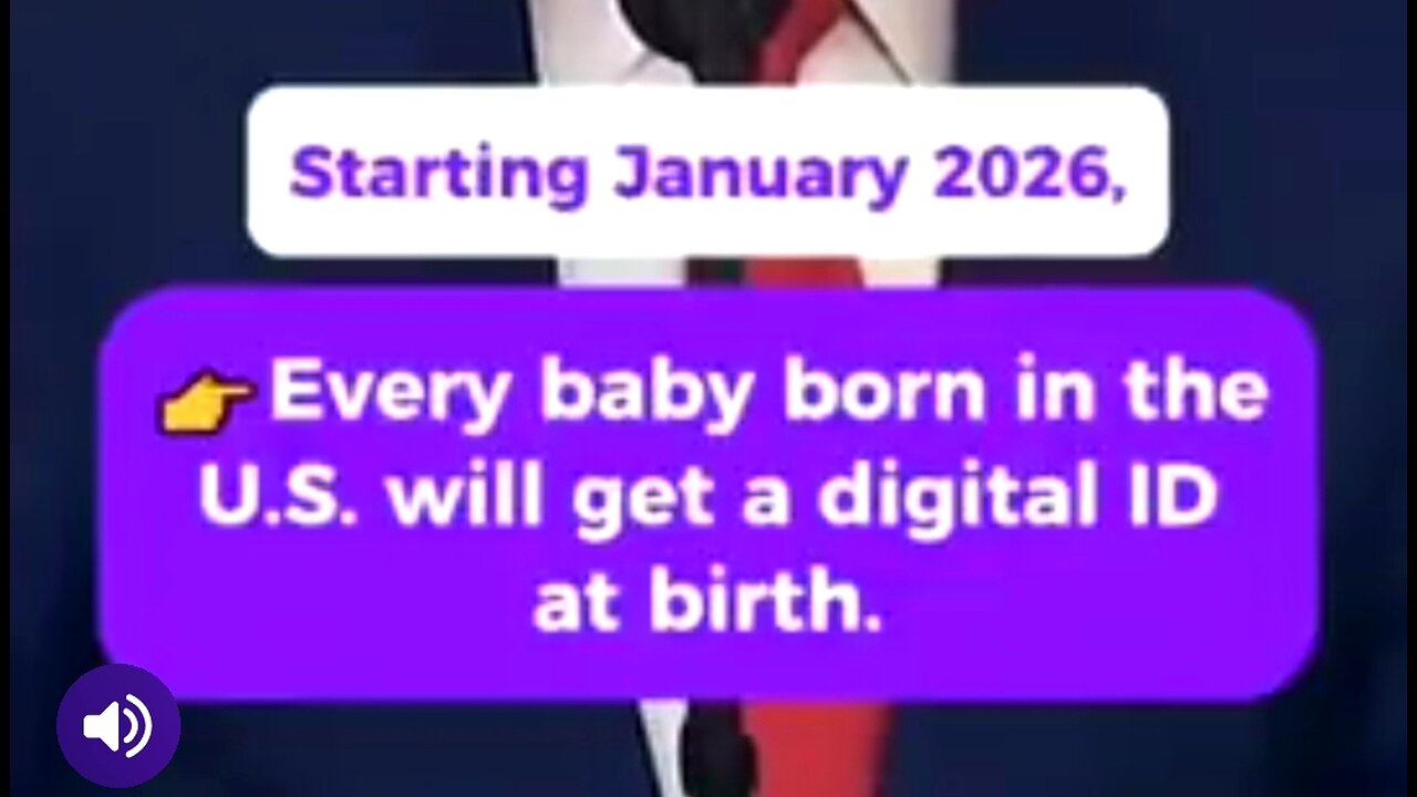 FEDERAL LAW FOR 2026 DIGITAL IDS GIVEN TO NEWBORNS 💣