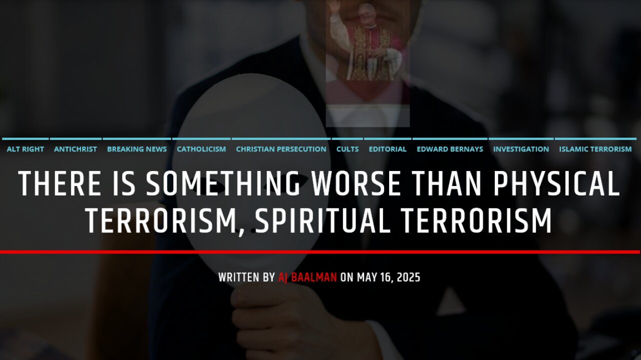 There Is Something Worse Than Physical Terrorism, Spiritual Terrorism