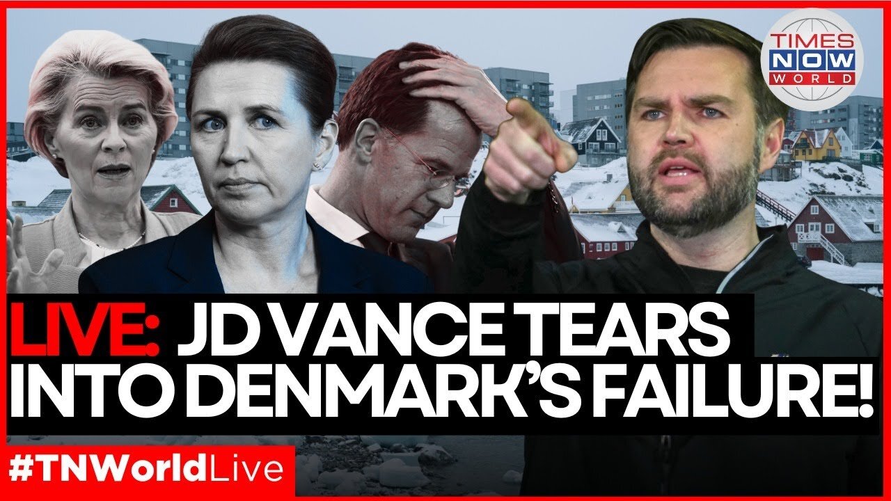 LIVE | JD Vance OBLITERATES Denmark’s Greenland FAILURE—TOTAL SECURITY COLLAPSE EXPOSED! Latest Live