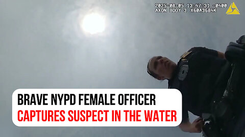 Brave New York female officer fights and captures suspect in the water