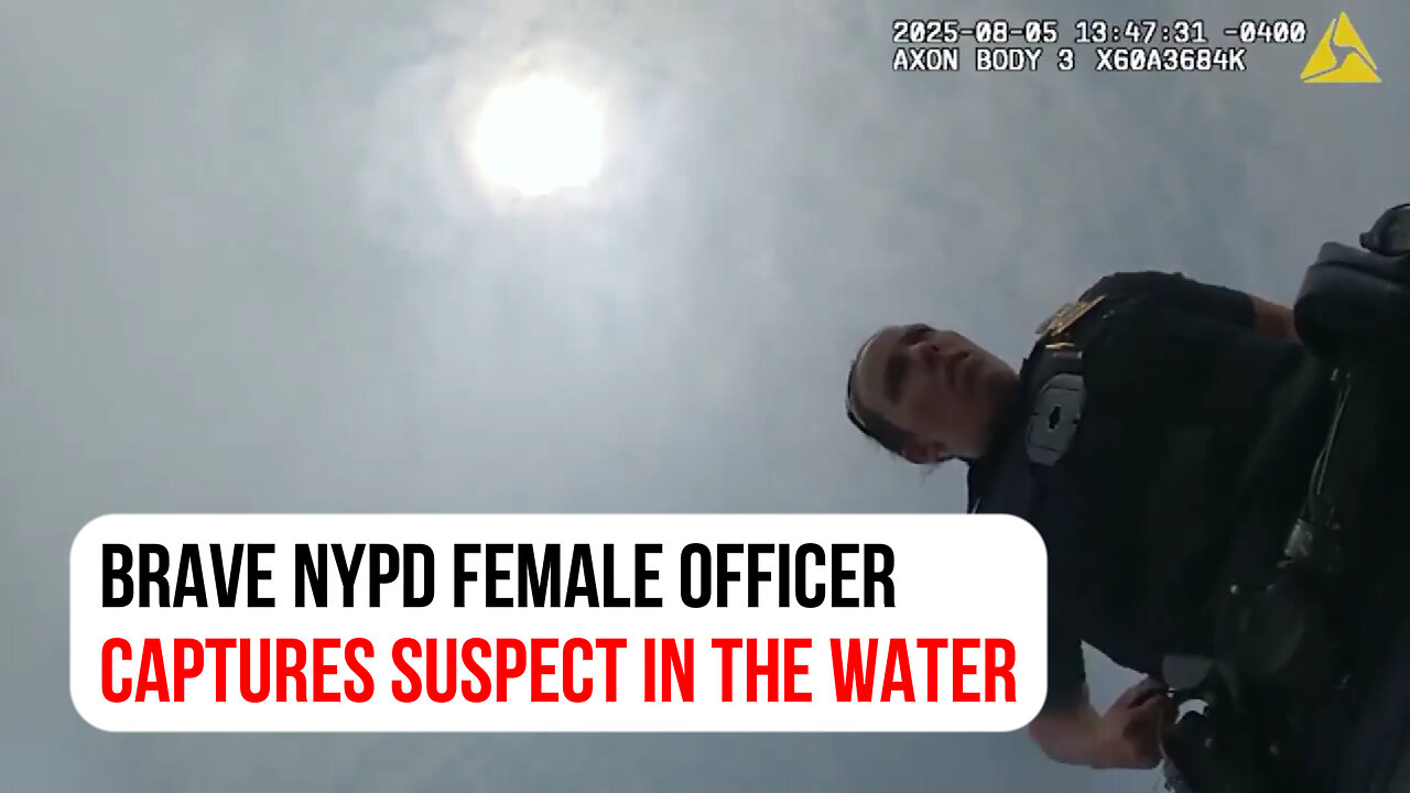 Brave New York female officer fights and captures suspect in the water