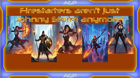 Meet the Fire Fighter -- an all Fire Starter superhero team in Tales from Trinity City