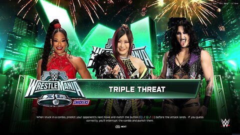 WWE 2k25 Bianca Belair vs Iyo Sky vs Rhea Ripley